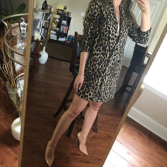 Zara Jackets & Blazers - Zara Leopard blazer XS